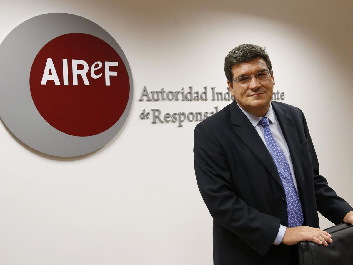 Foto: El nuevo ministro de Seguridad Social, José Luis Escrivá, durante su etapa al frente de la AIReF. (EFE)