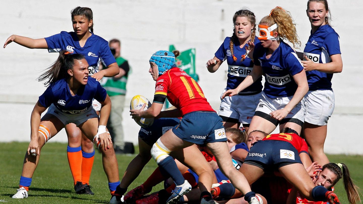 España-Holanda, final del Campeonato de Europa femenino de rugby de 2019. (EFE)
