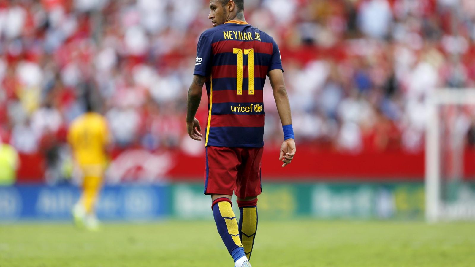 Foto: Neymar durante un partido con el Barcelona (Reuters).
