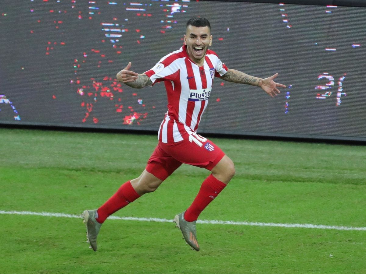 Foto: Ángel Correa marcó el tercer gol del Atlético. (Reuters)