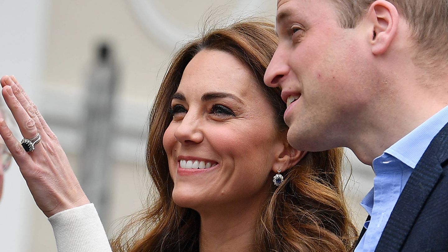 Kate Middleton y el príncipe William. (Getty)