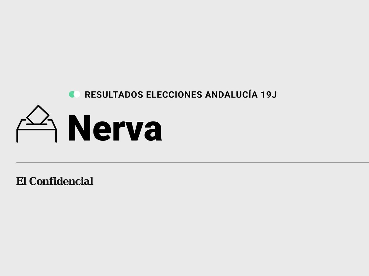 Foto: Resultados en Nerva, Huelva, de las elecciones de Andalucía 2022 este 19-J (C.C./Diseño EC)