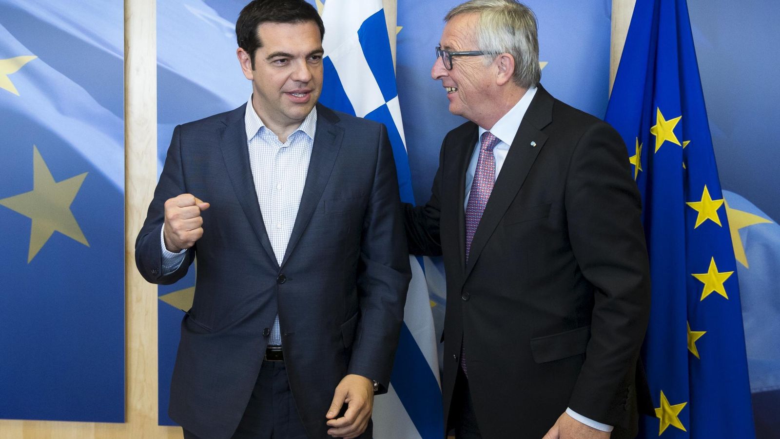 Foto: El primer ministro griego, Alexis Tsipras y el presidente de la Comisión Europeam Jean-Claude Juncker. (REUTERS)
