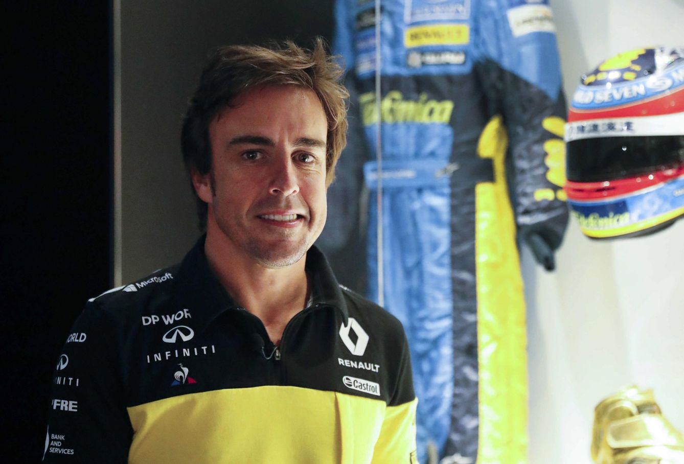 Fernando Alonso cuando anunció su fichaje por Renault. (EFE)
