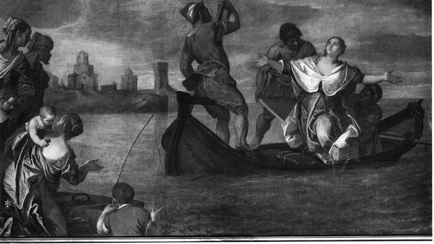 'Santa Cristina siendo conducida al lago de Bolsena', obra de Paolo Veronese del siglo XVI