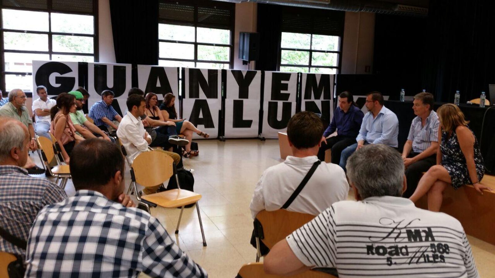 Foto: Presentación de la candidatura alternativa a Catalunya, Sí que es Pot. (Guayem Catalunya)