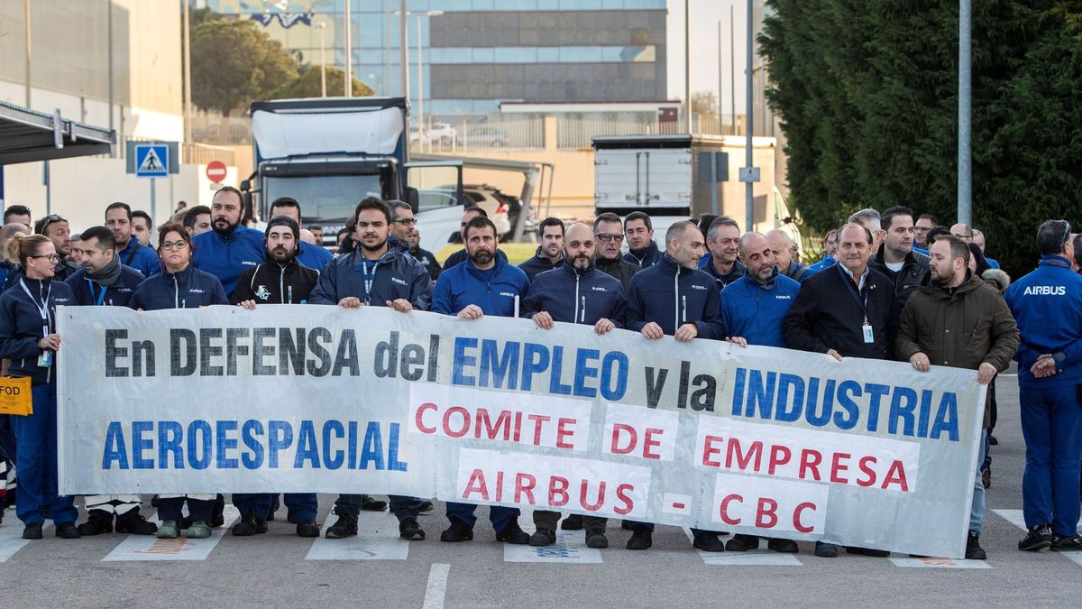 Los trabajadores de Airbus secundan los paros en rechazo al plan de ajuste