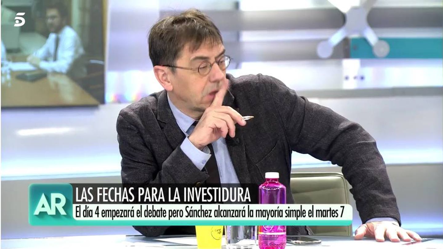 Juan Carlos Monedero. (Captura de Mediaset)