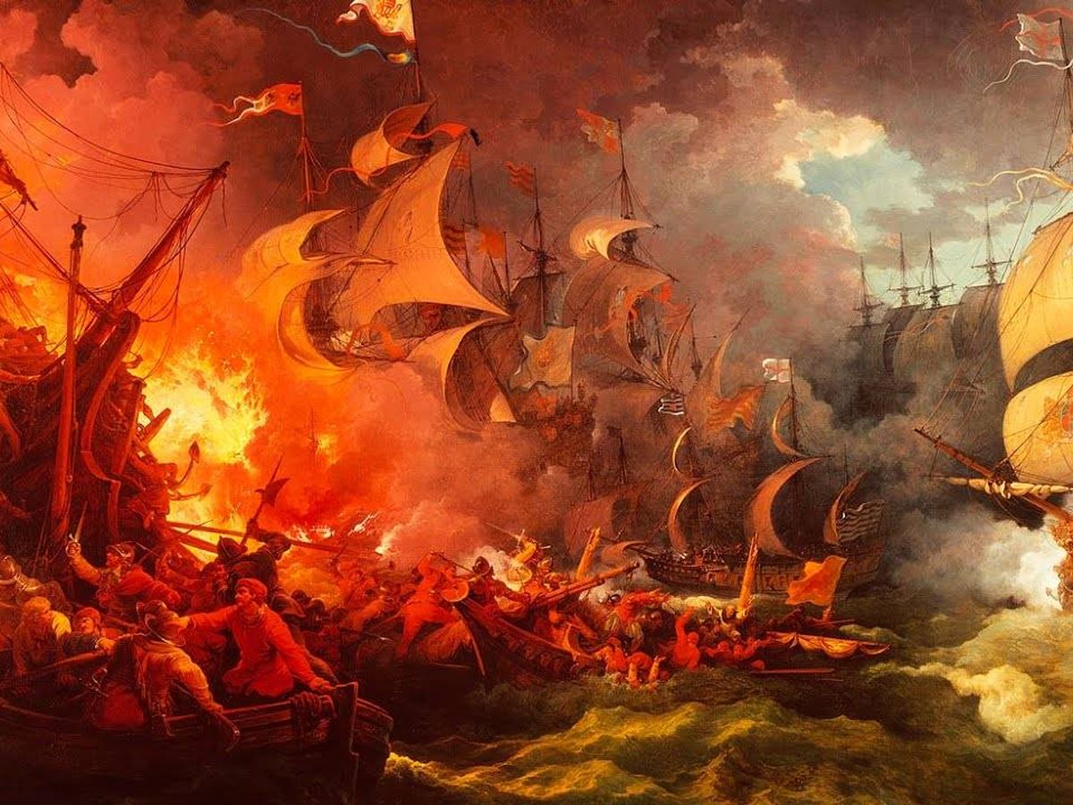 Foto: El desastre de la Armada Invencible.
