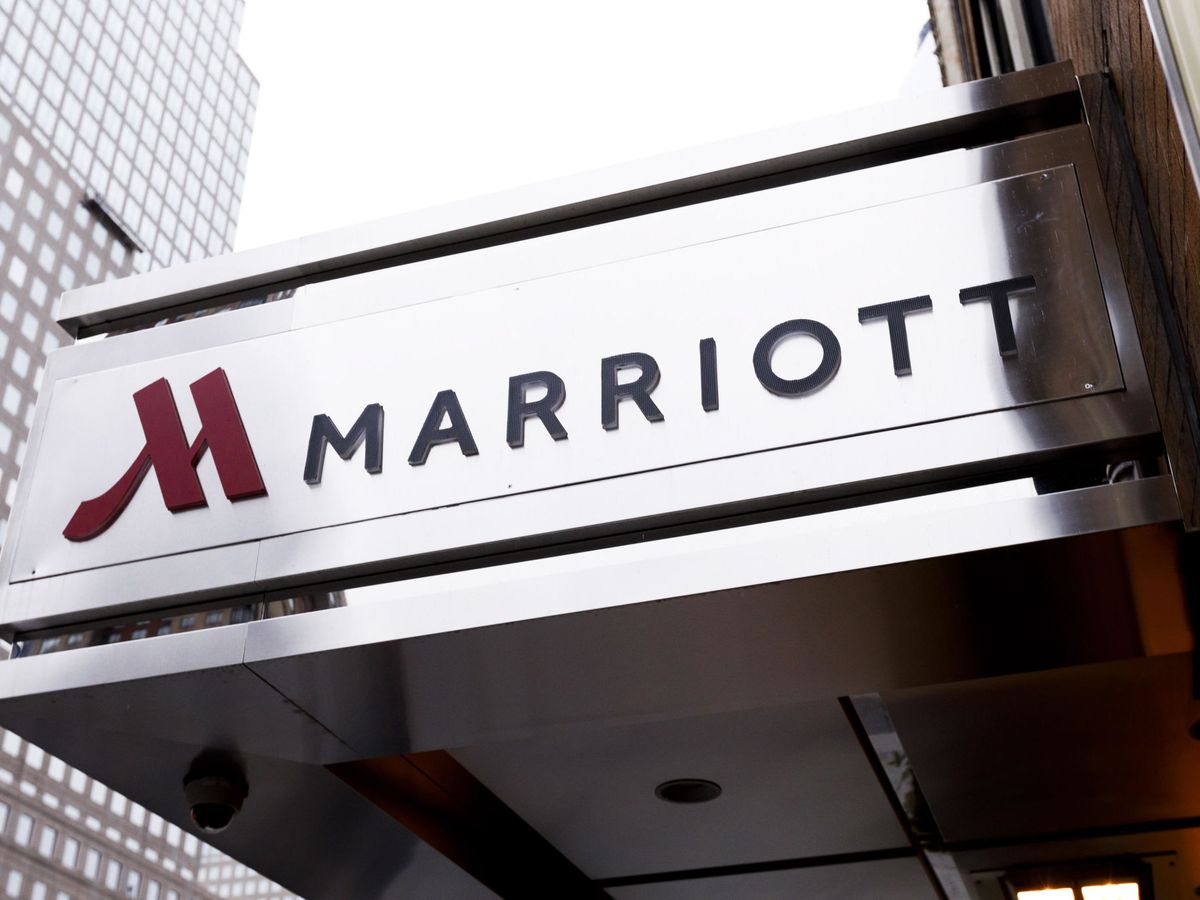 Foto: La entrada a un hotel de la cadena Marriott, en Nueva York (Estados Unidos). (EFE)