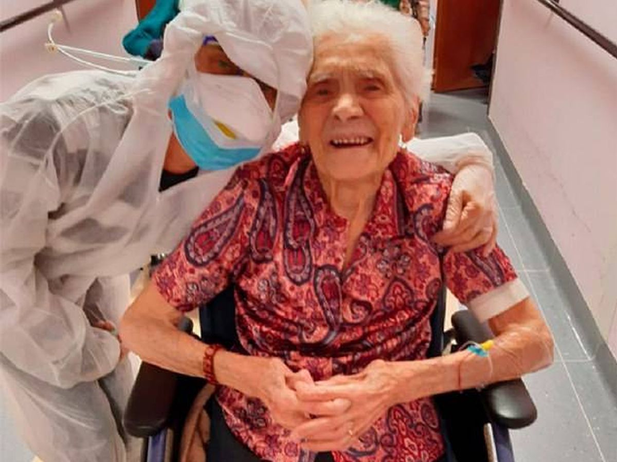 Foto: La italiana Ada Zanusso, que ha sobrevivido al COVID-19 con 104 años.