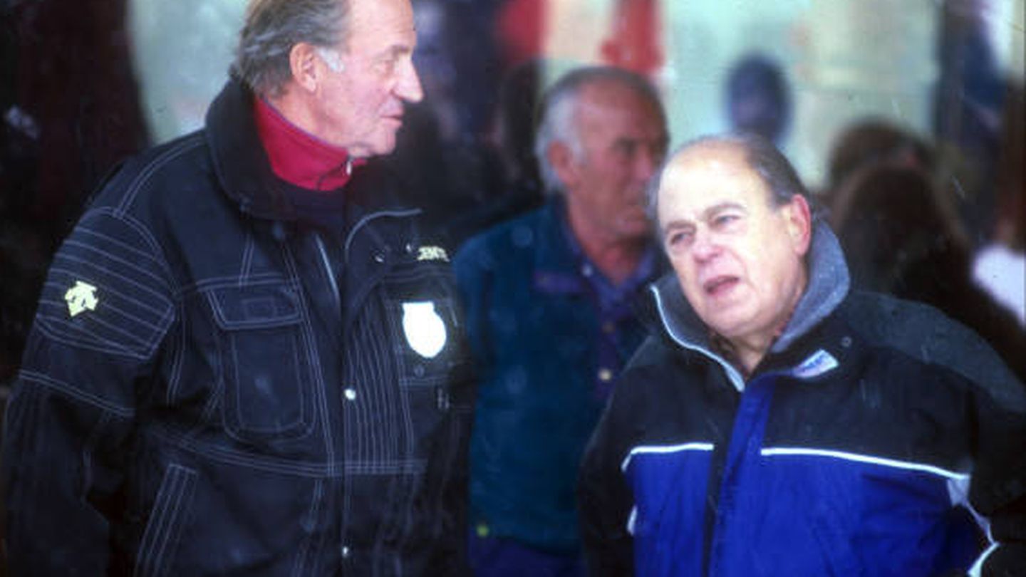 El rey Juan Carlos y Jordi Pujol.