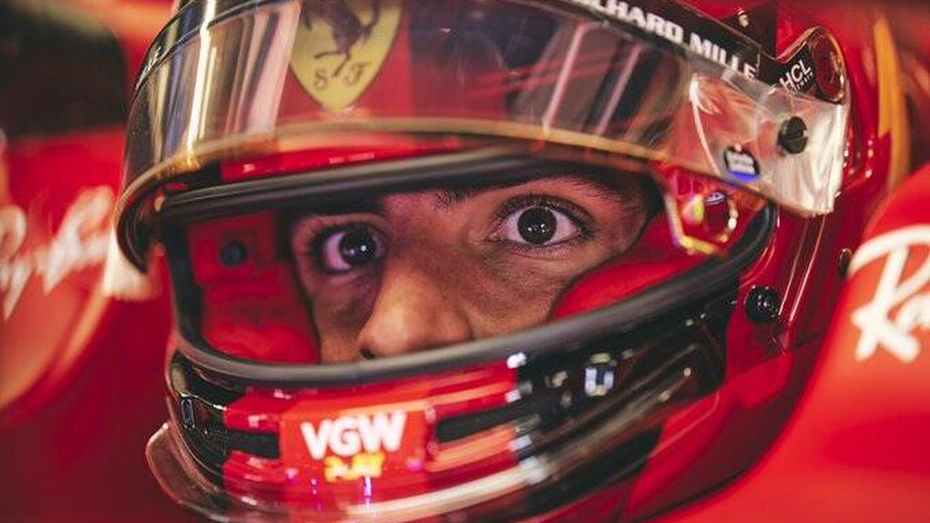 Foto: Sainz se mostró particularmente rápido el viernes. (Scuderia Ferrari)