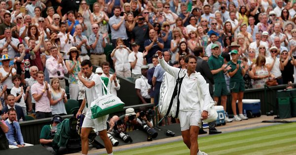 Foto: Djokovic y Nadal, al terminar. (Reuters) 