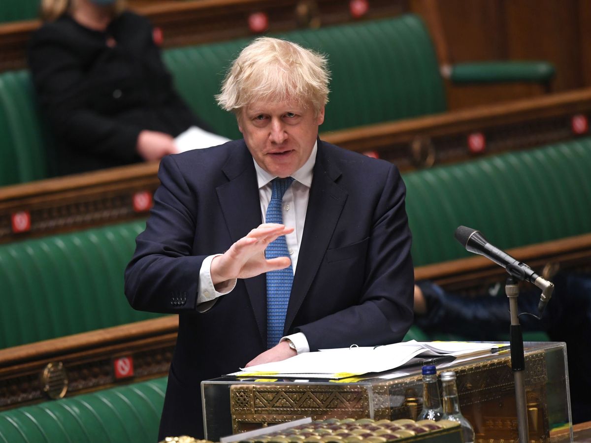 Foto: El primer ministro británico, Boris Johnson, en el Parlamento (Reuters)