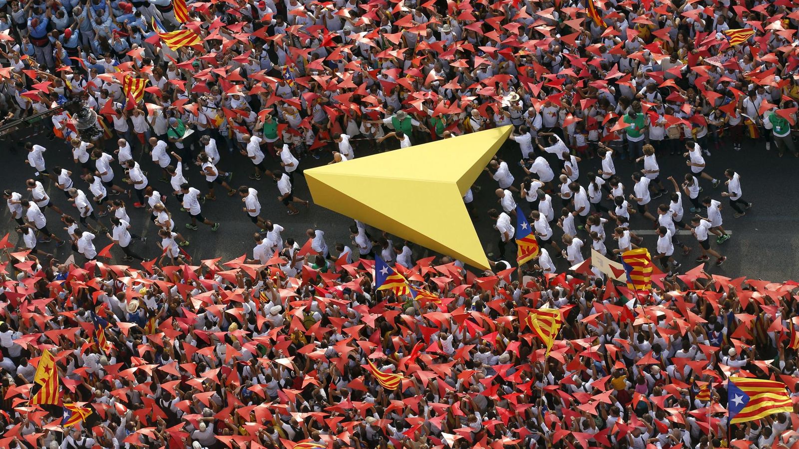 Foto: Manifestación con motivo de la Diada de Cataluña. (Reuters)