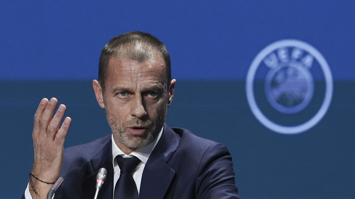 Ceferin fue reelegido presidente de la UEFA hasta 2027. (EFE/Miguel A. Lopes)