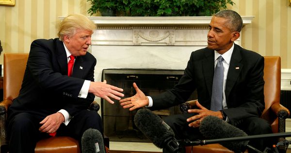 Foto: Donald Trump y Barack Obama el pasado 10 de noviembre. (Reuters)