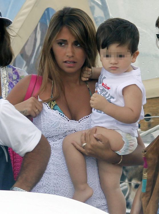 Antonella Rocuzzo con su hijo Thiago Messi (Gtres)