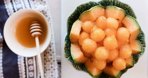 Foto: Receta de bolas de melón con salsa de naranja y miel. (Foto: Snaps Fotografía)