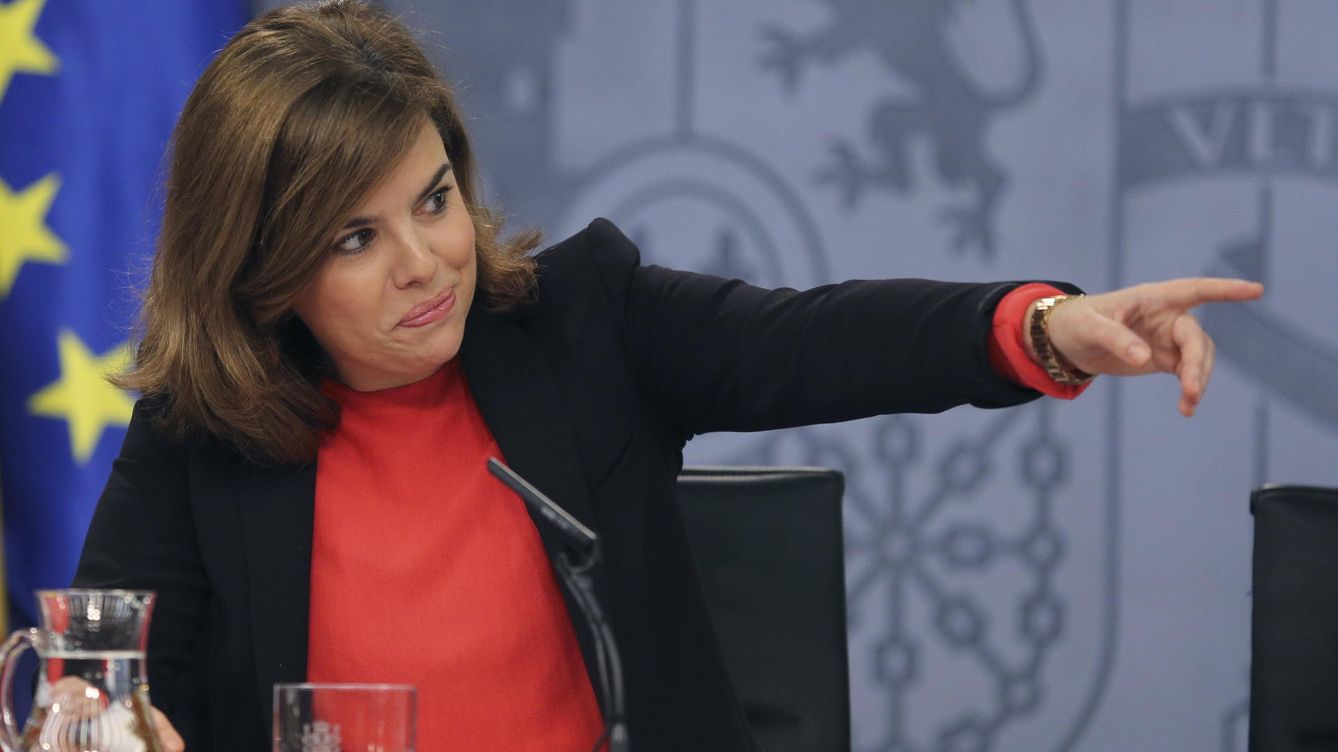 Foto: La vicepresidenta del Gobierno español Soraya Sáenz de Santamaría. (EFE)