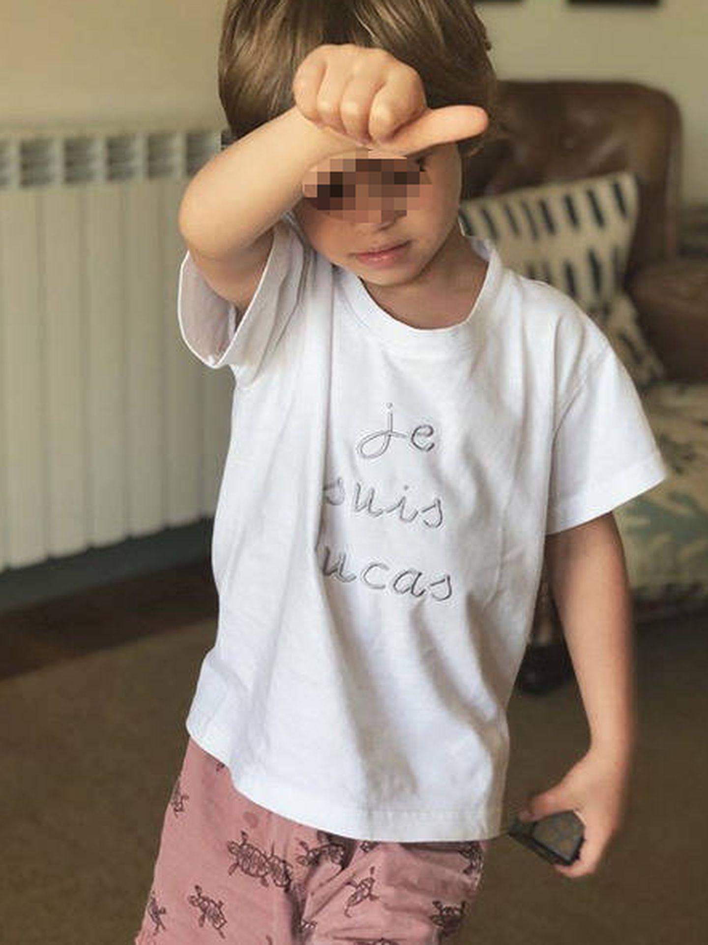  El pequeño Lucas. (Instagram @saracarbonero)