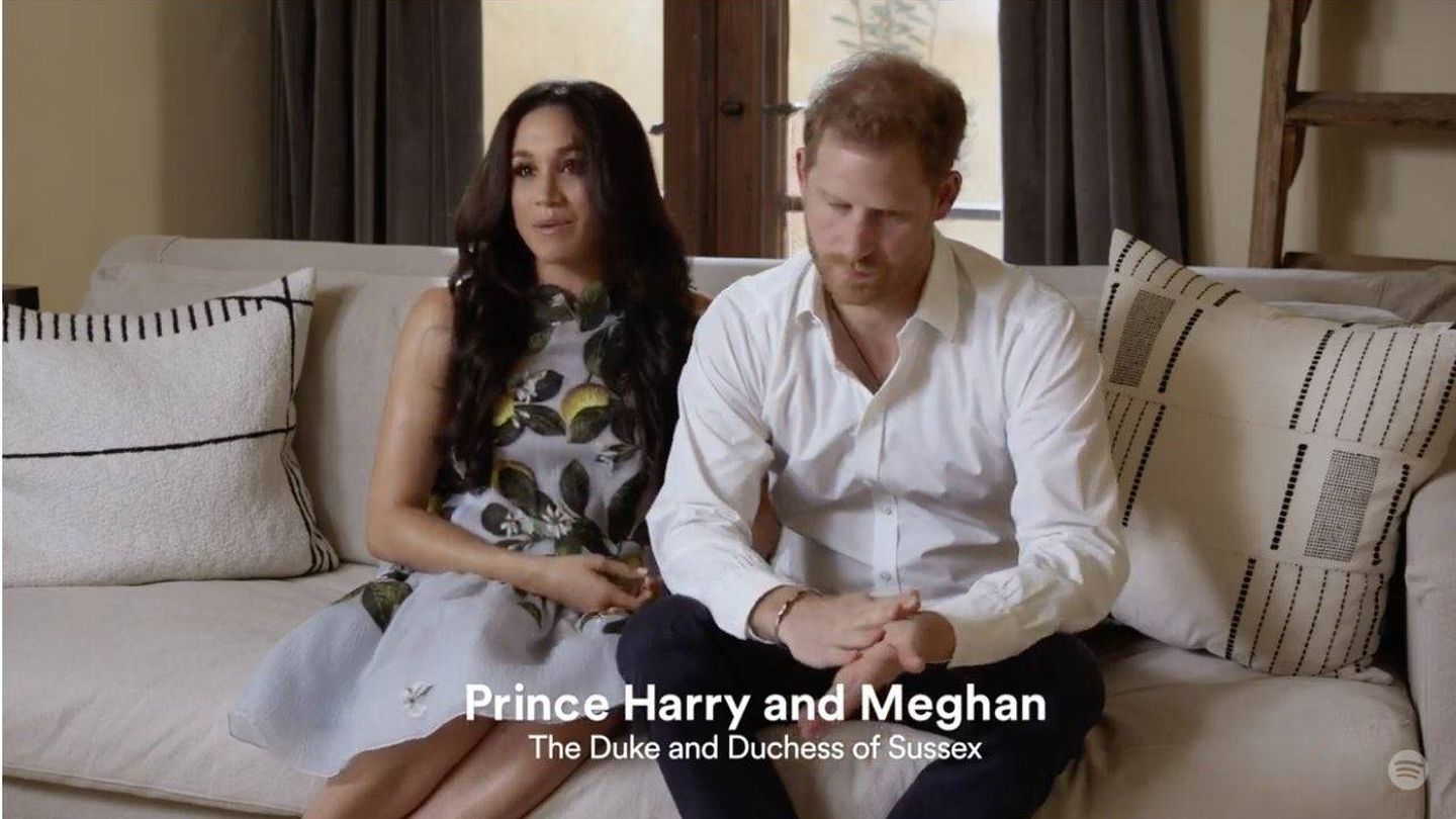 Meghan y Harry, en el vídeo. (Spotify)