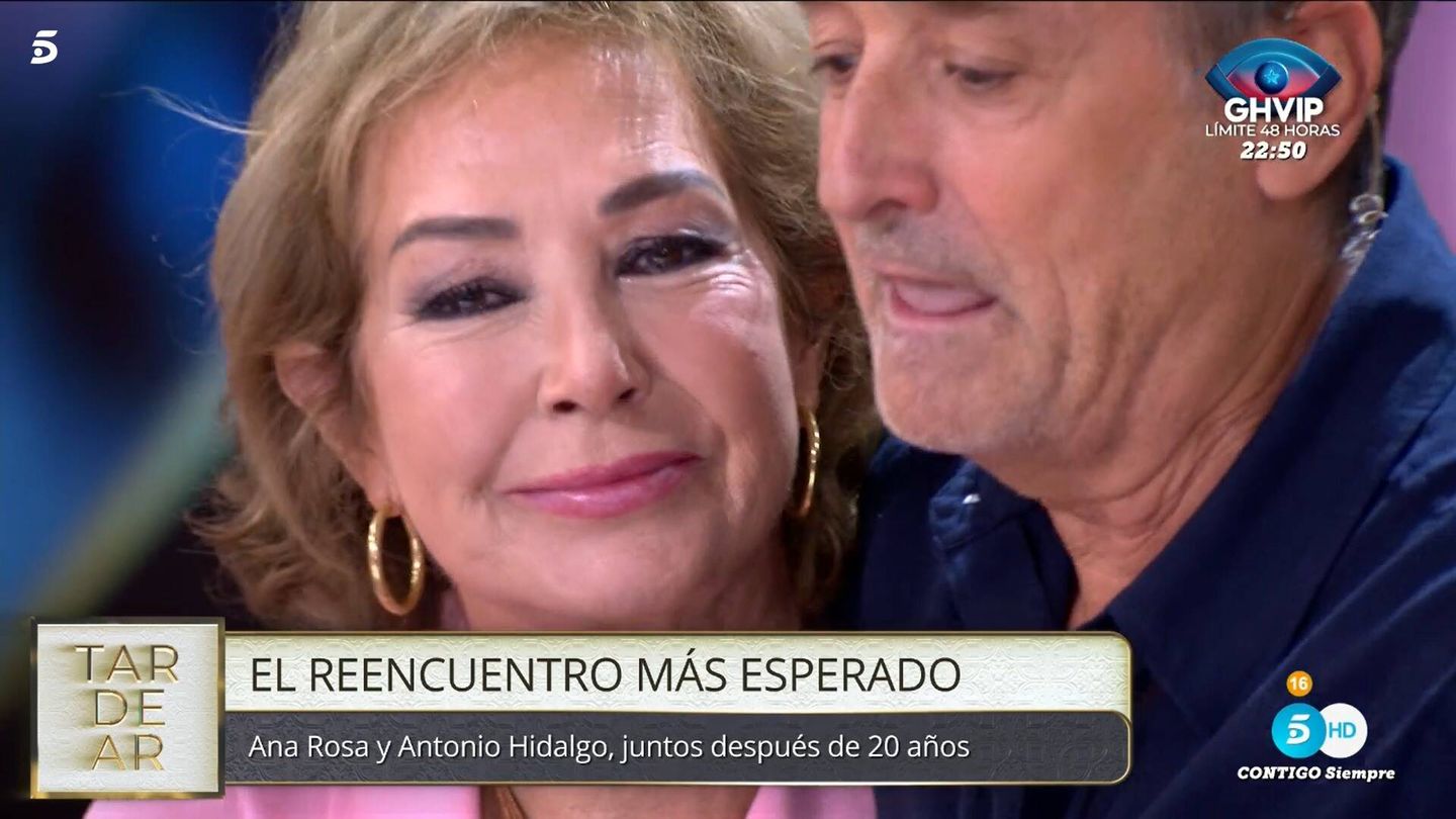 Ana Rosa y Antonio Hidalgo, en 'TardeAR'. (Telecinco)