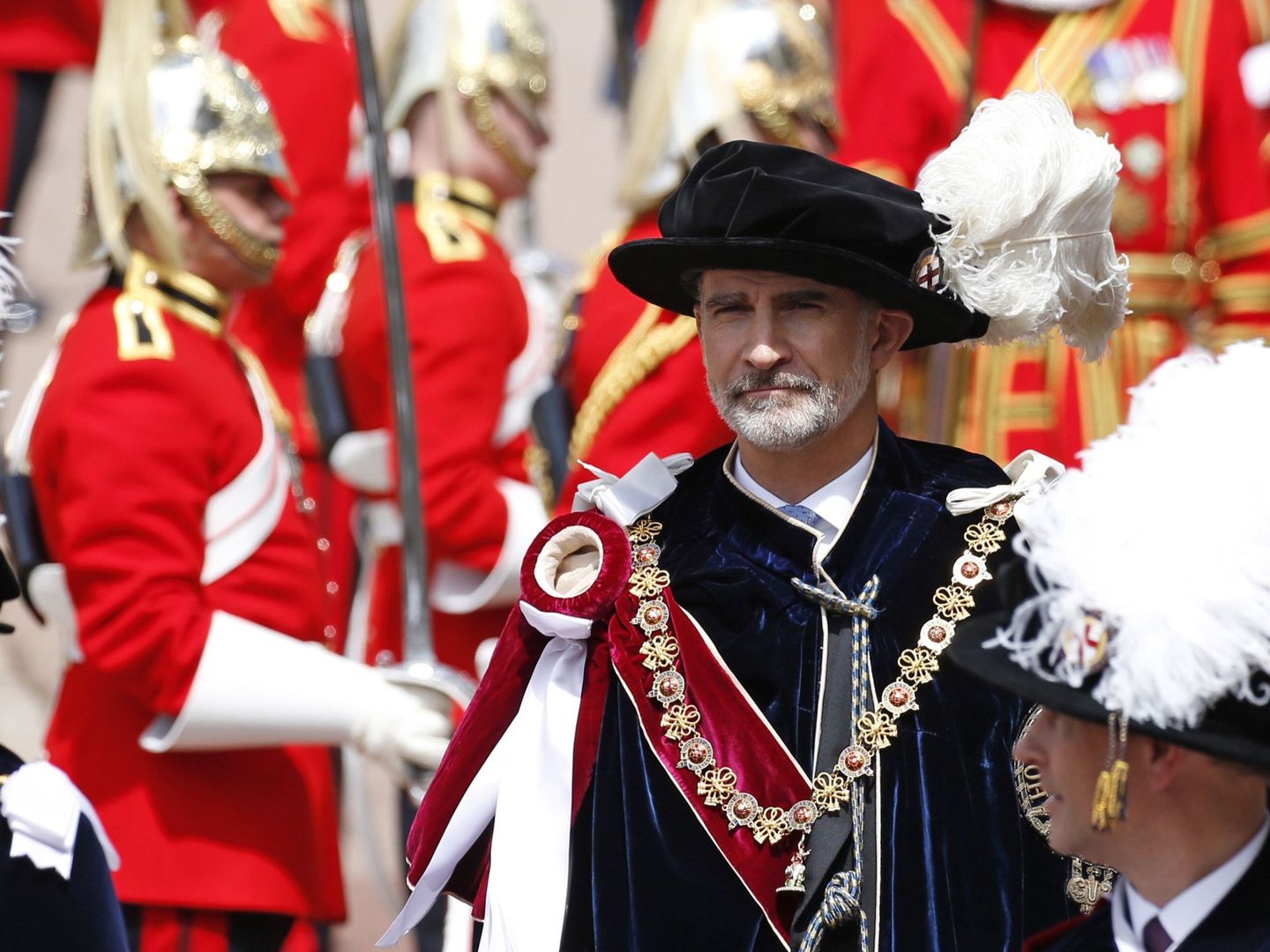 Felipe VI recibe la Orden de la Jarretera en Londres. (EFE)