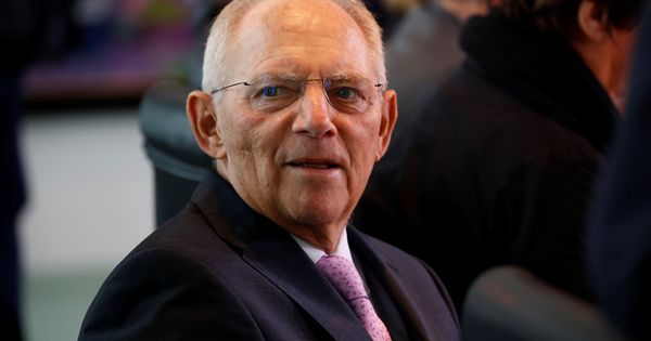 Foto: El ministro de finanzas alemán Wolfgang Schäuble durante La reunión semanal del Gobierno en la Cancillería en Berlín, el 13 de septiembre de 2017. (Reuters)