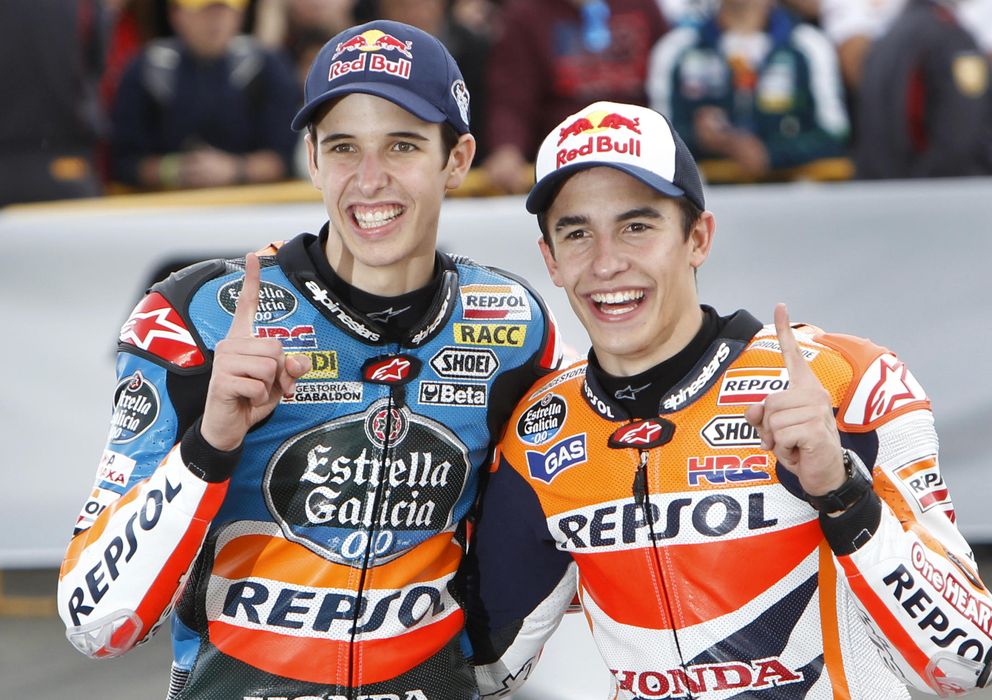 Foto: Los hermanos Márquez, los reyes del campeonato del mundo de motociclismo.