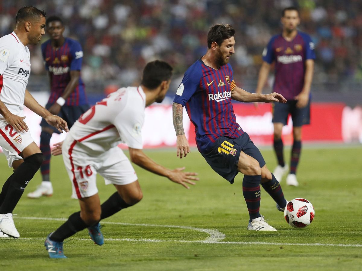 Foto: Leo Messi, durante la final de la Supercopa de España 2018. (EFE)