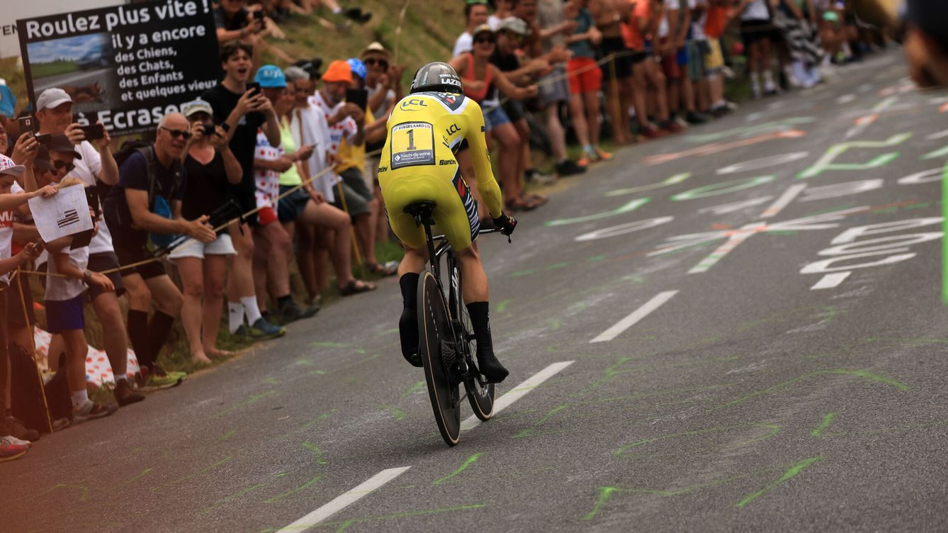 Foto: Tour de Francia 2023 hoy: etapa Passy - Combloux y clasificación, resultado en directo | EFE EPA MARTIN DIVISEK 