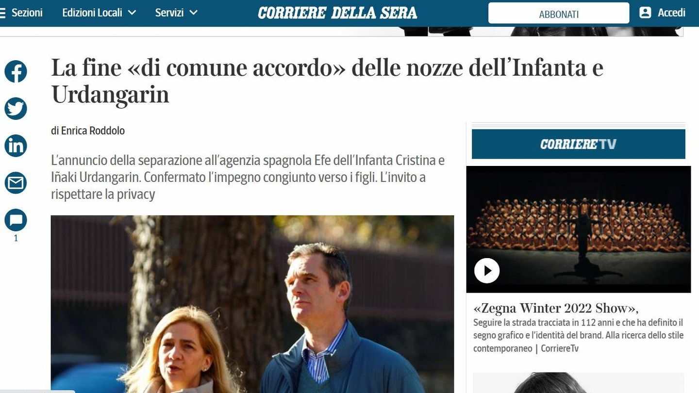 'Corriere della Sera'.
