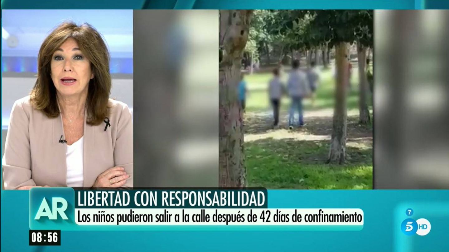 Ana Rosa Quintana, en su vuelta a Telecinco. (Mediaset)