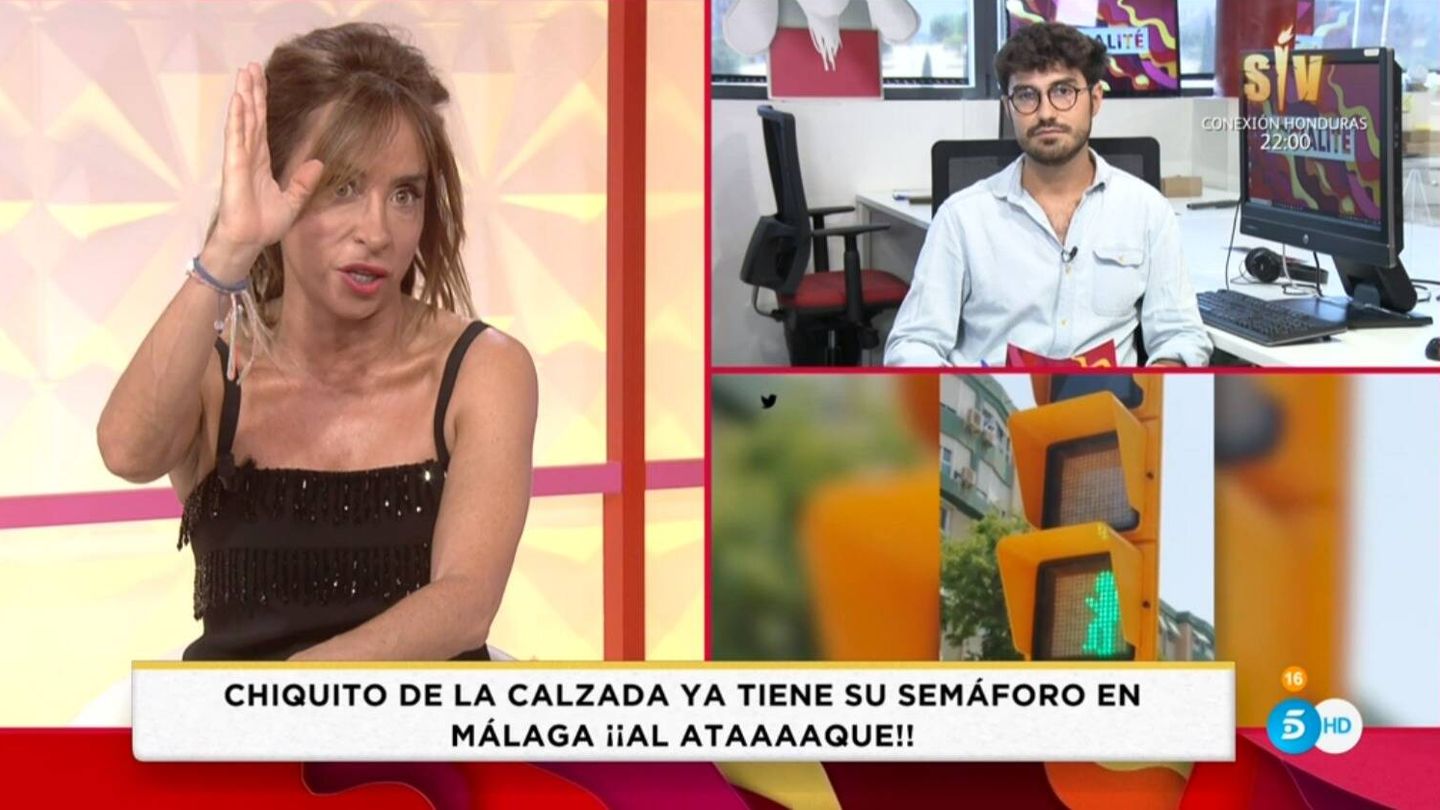 María Patiño, presentadora de 'Socialité'. (Mediaset España)