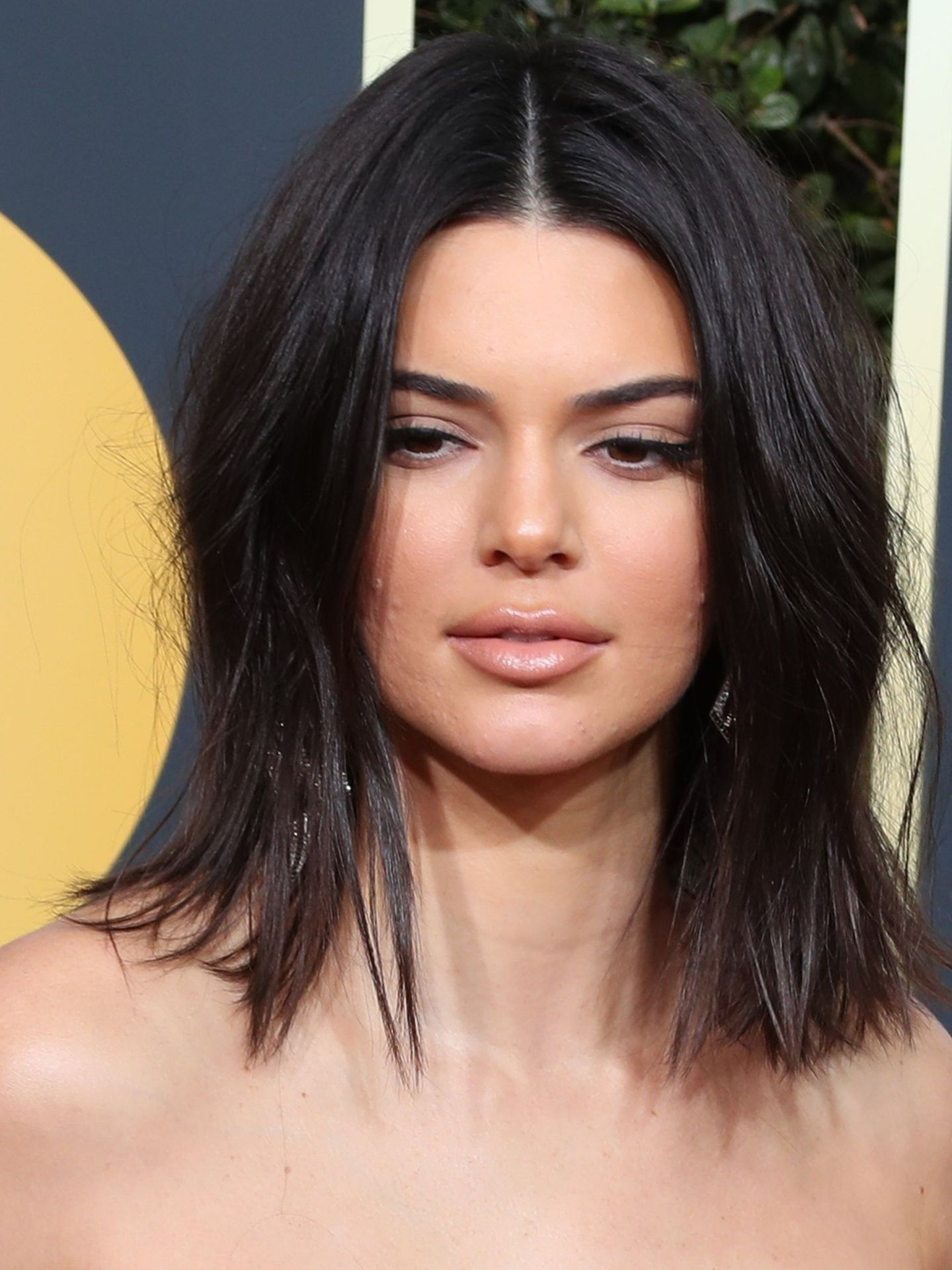 Detalle de la piel de Kendall Jenner en los Globos de Oro. (EFE)