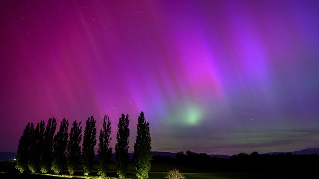 Foto de Aurora boreal en Suiza