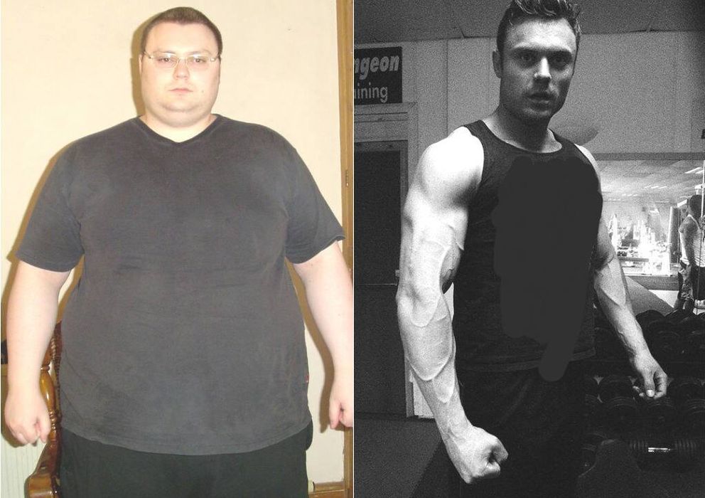 Foto: El sorprendente cambio de imagen de Mike Waudby. (Facebook / The Weight loss Warriors)