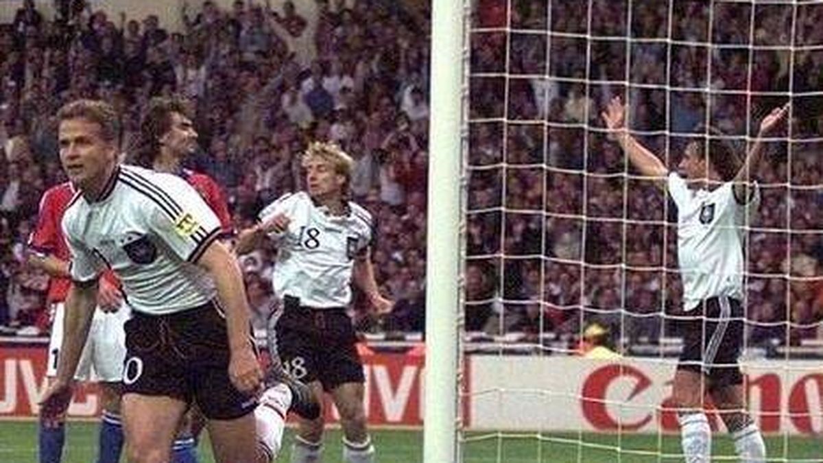 El primer 'gol de oro' que dio la victoria a un país en la Eurocopa: así ganó Alemania en 1996