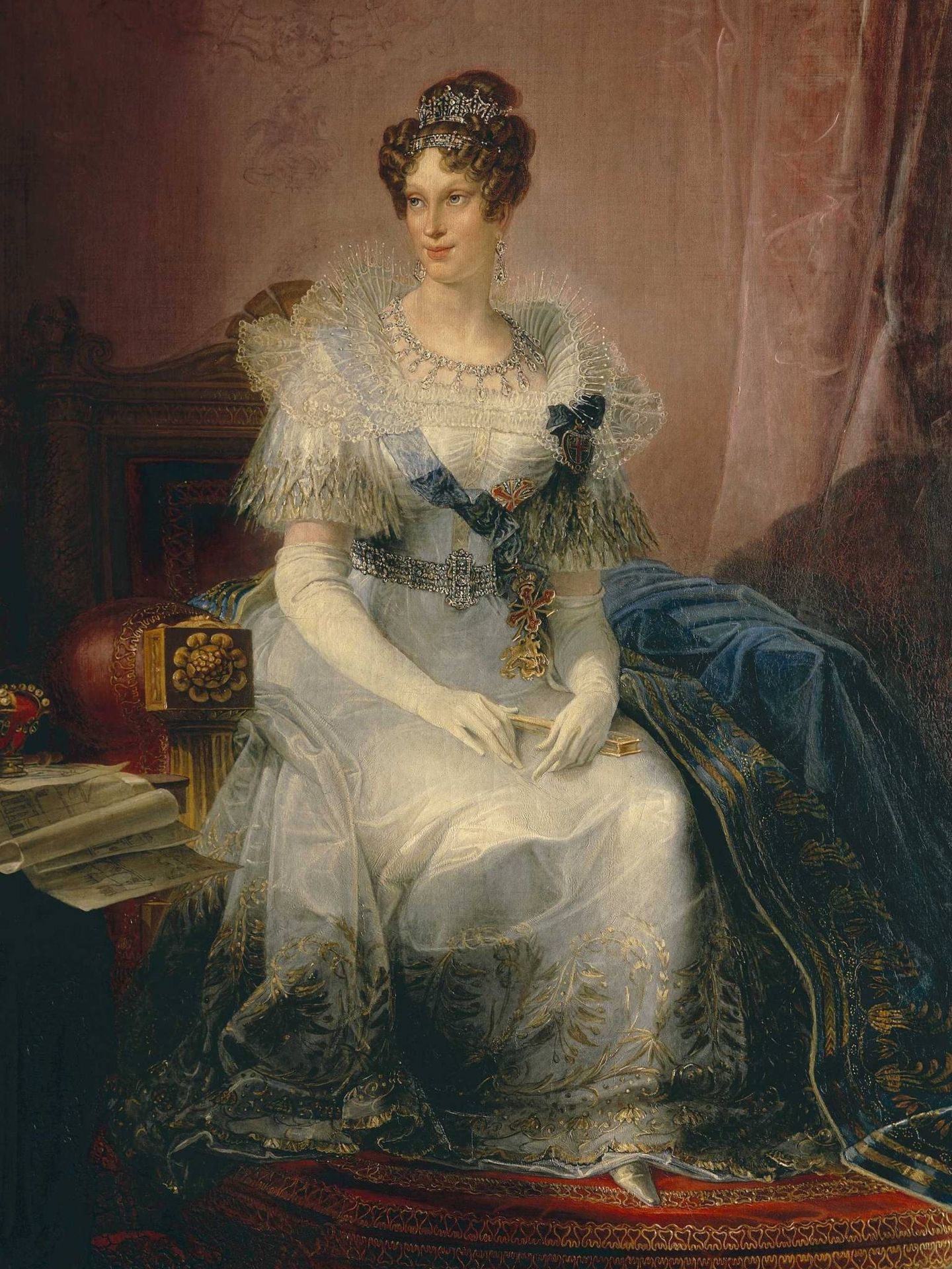 Retrato de Maria Luisa de Austria pintado por Giovan Battista. (Cordon Pess)