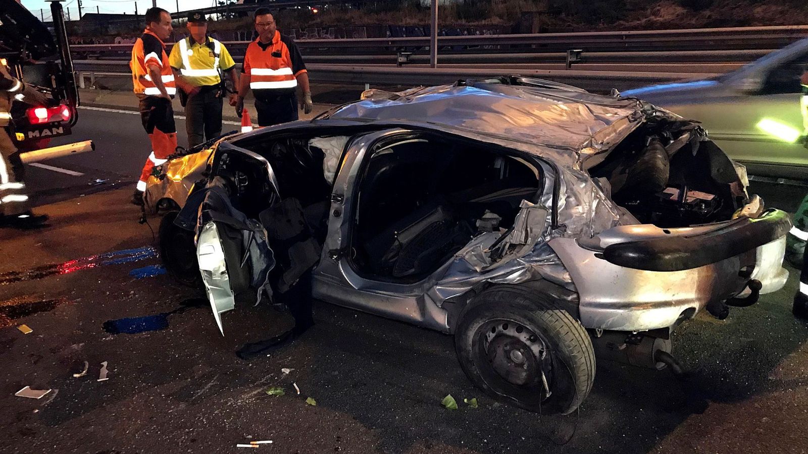 Foto: Accidente de tráfico en Vigo, en mayo de 2019. (EFE)