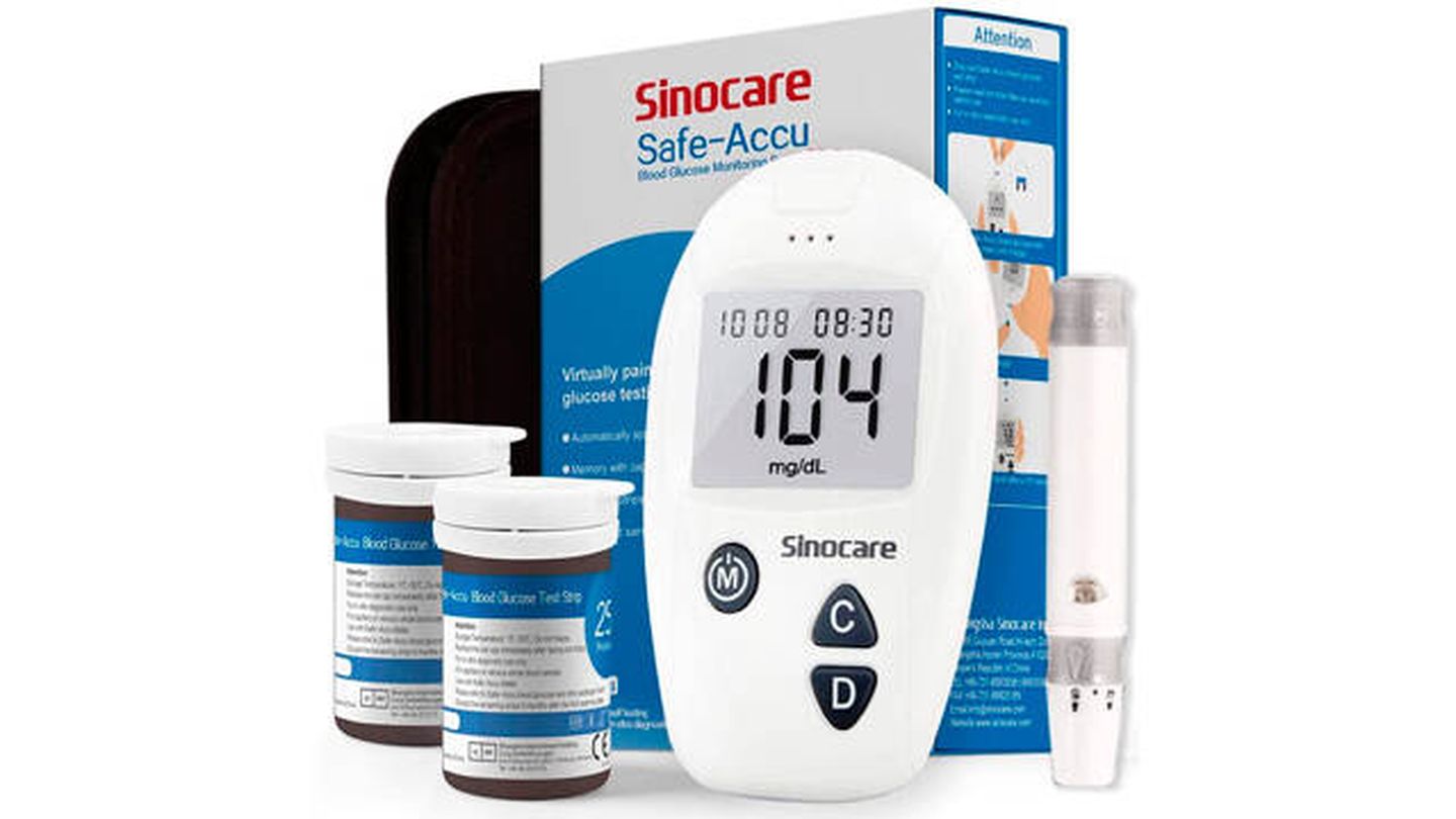 Kit para medir glucosa en sangre Safe Accu