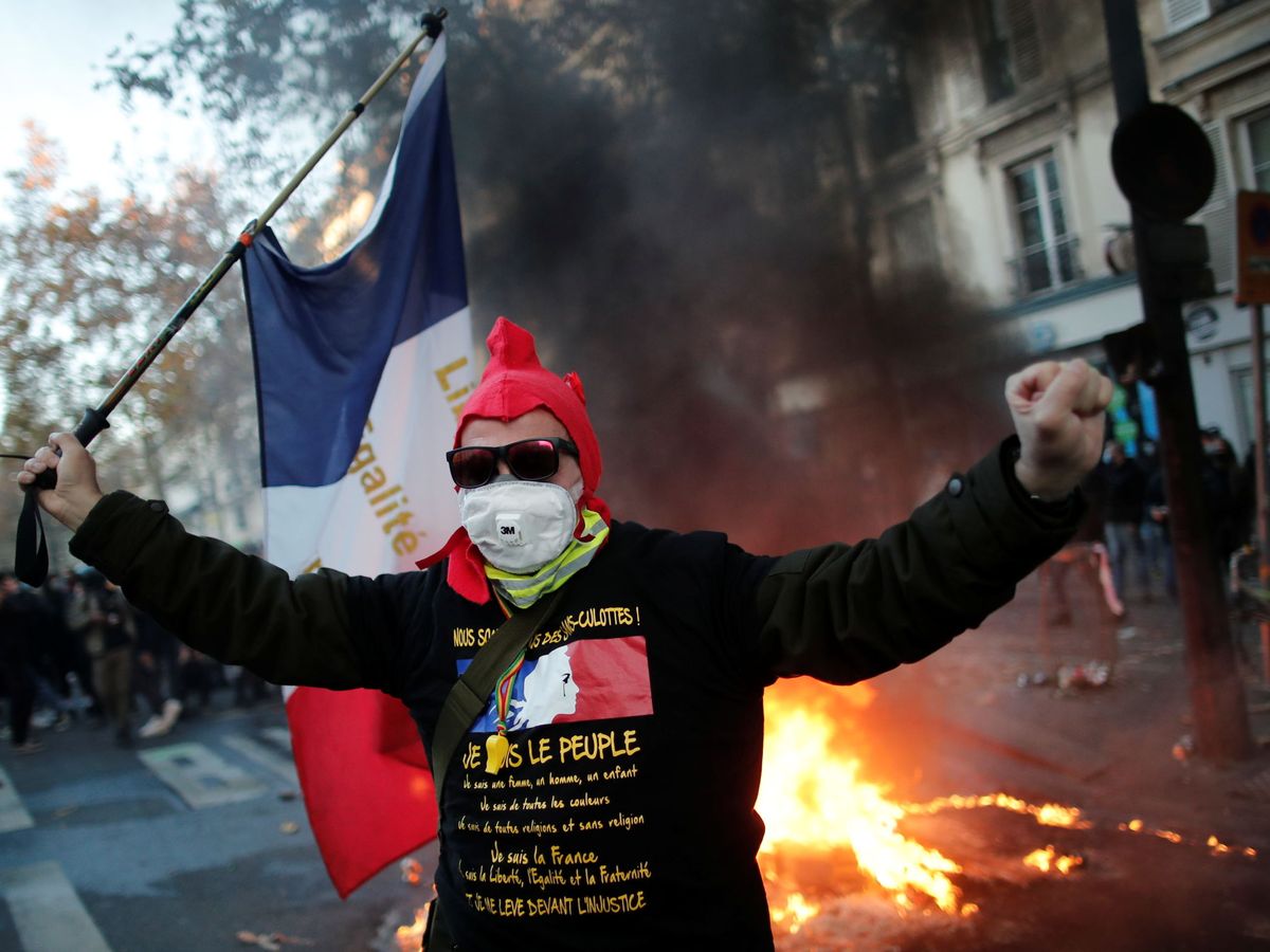 Foto: Protestas en París contra la ley de seguridad. (Reuters)