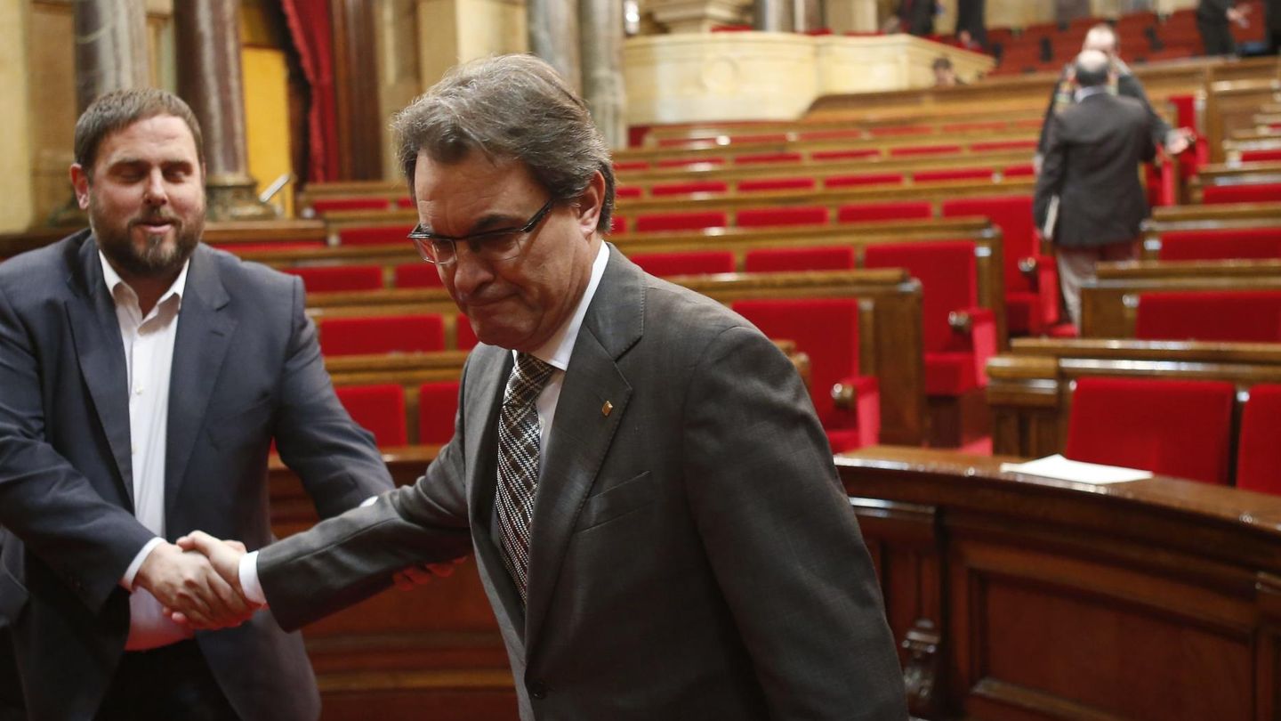 Oriol Junqueras y Artur Mas. (Reuters)