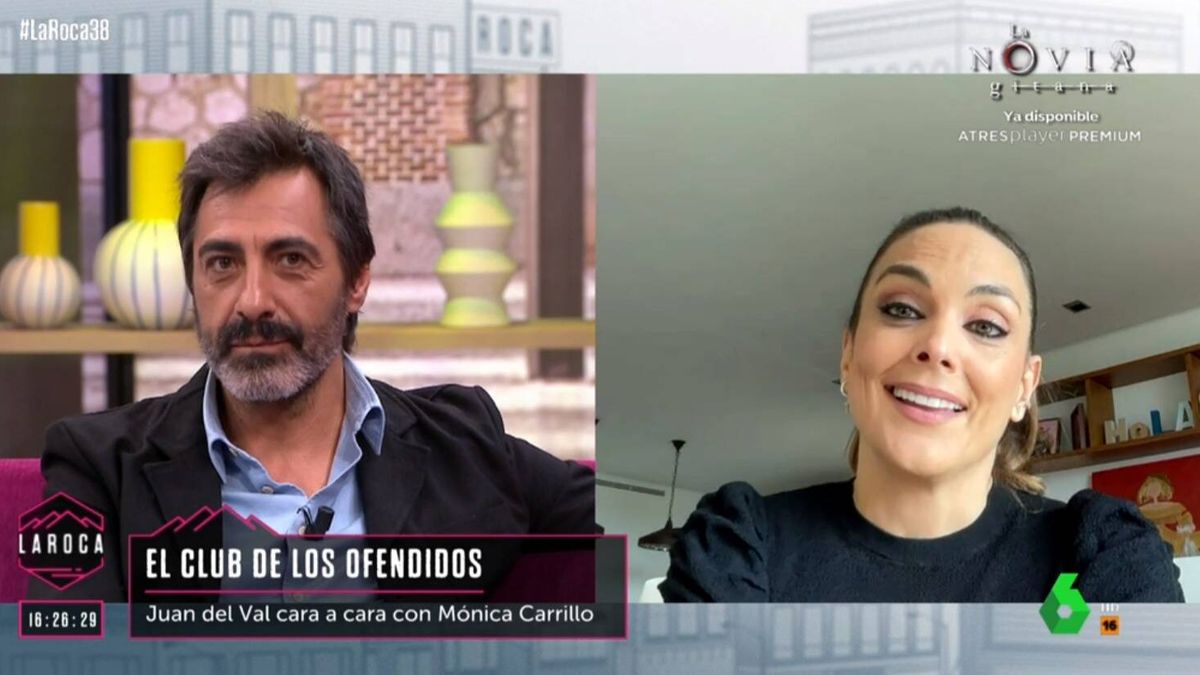 "Cuentista a secas": Mónica Carrillo 'arrincona' a Juan del Val a base de 'zascas' en La Sexta