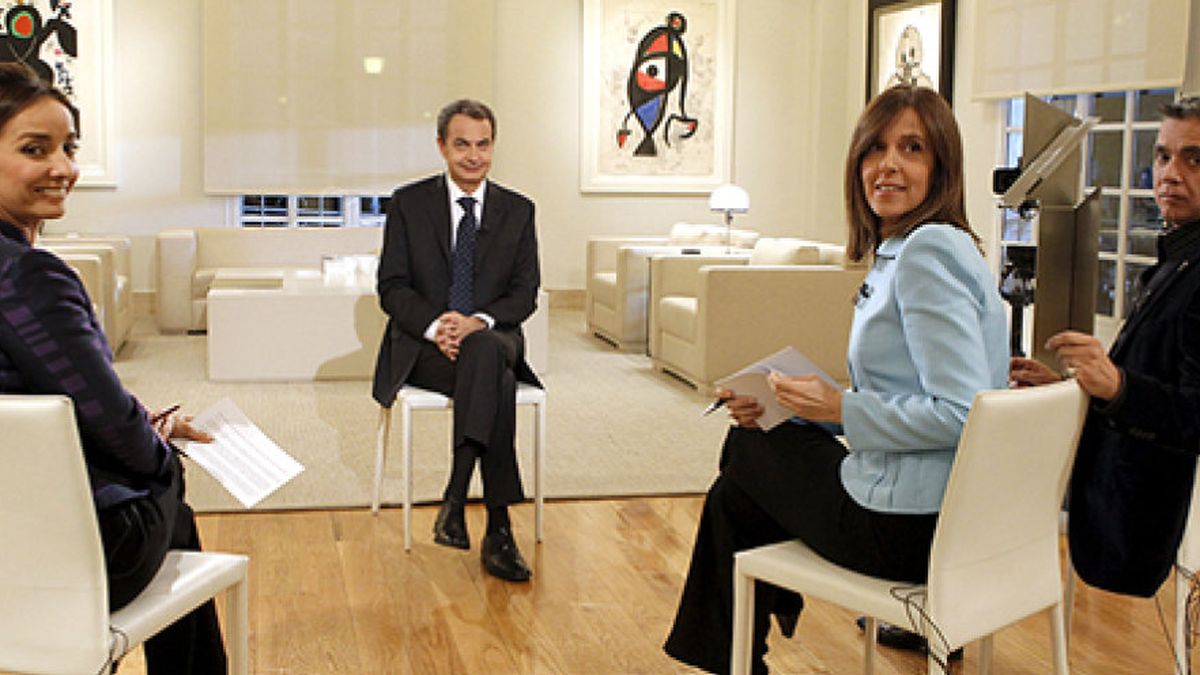 Casi 4 millones de espectadores vieron la entrevista a Zapatero