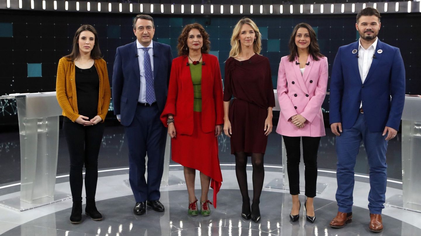 Una imagen del debate electoral del martes en RTVE. (EFE)
