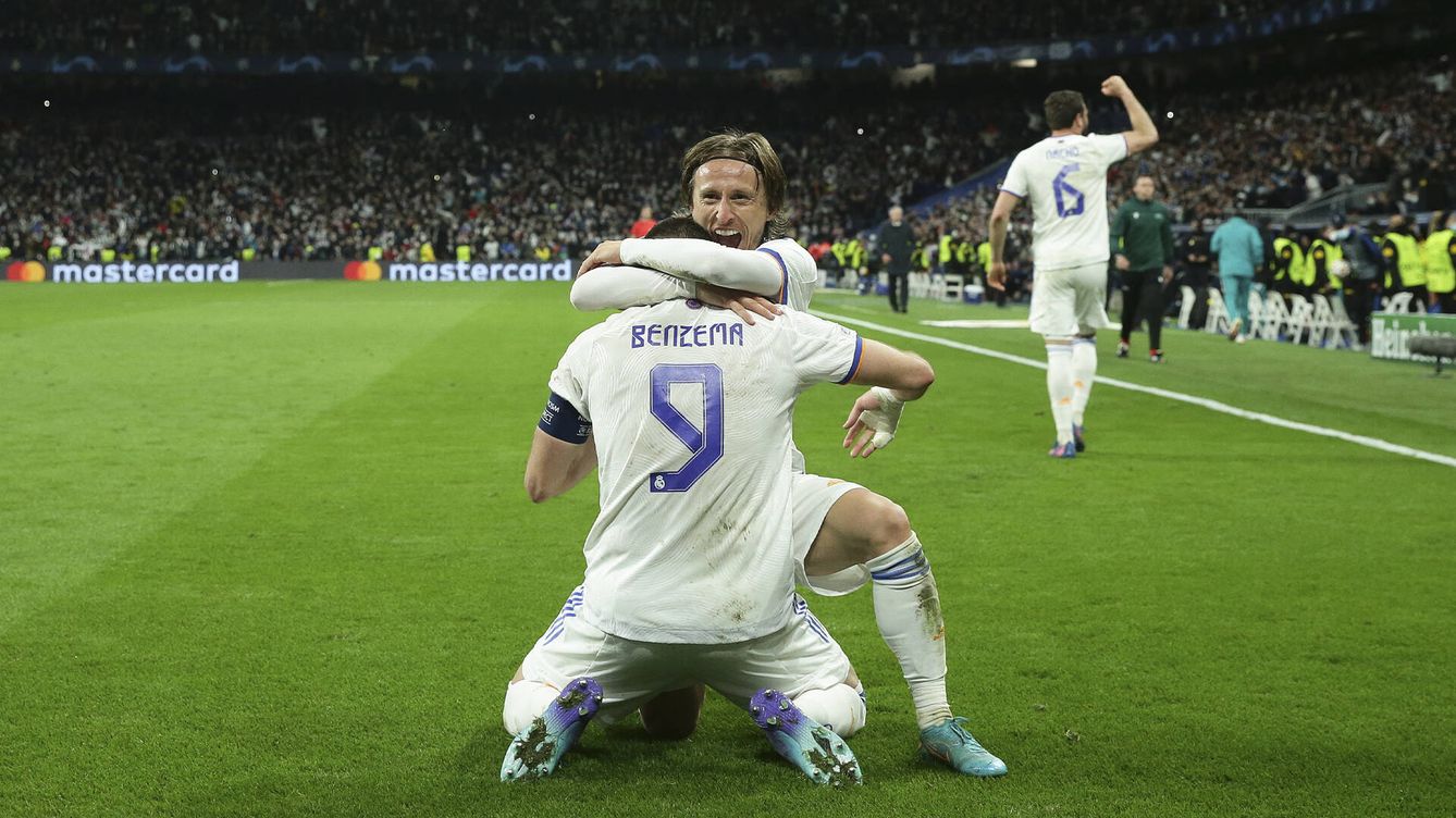 Foto: Modric y Benzema, líderes del equipo. (Getty/Gonzalo Arroyo Moreno)