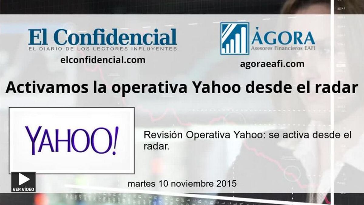 Activamos la operativa Yahoo desde el radar